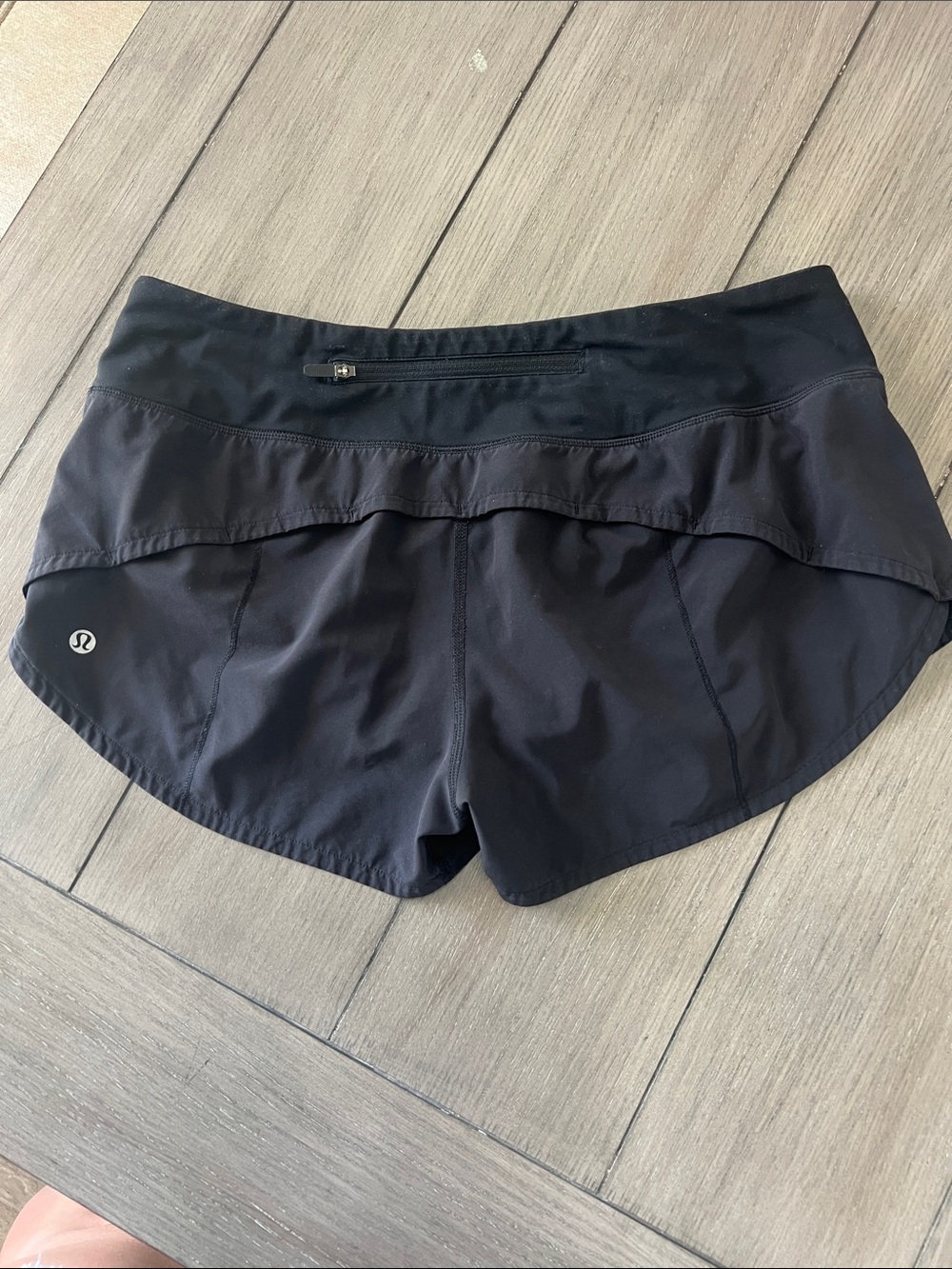 Black Lululemon Running Shorts - Size 8